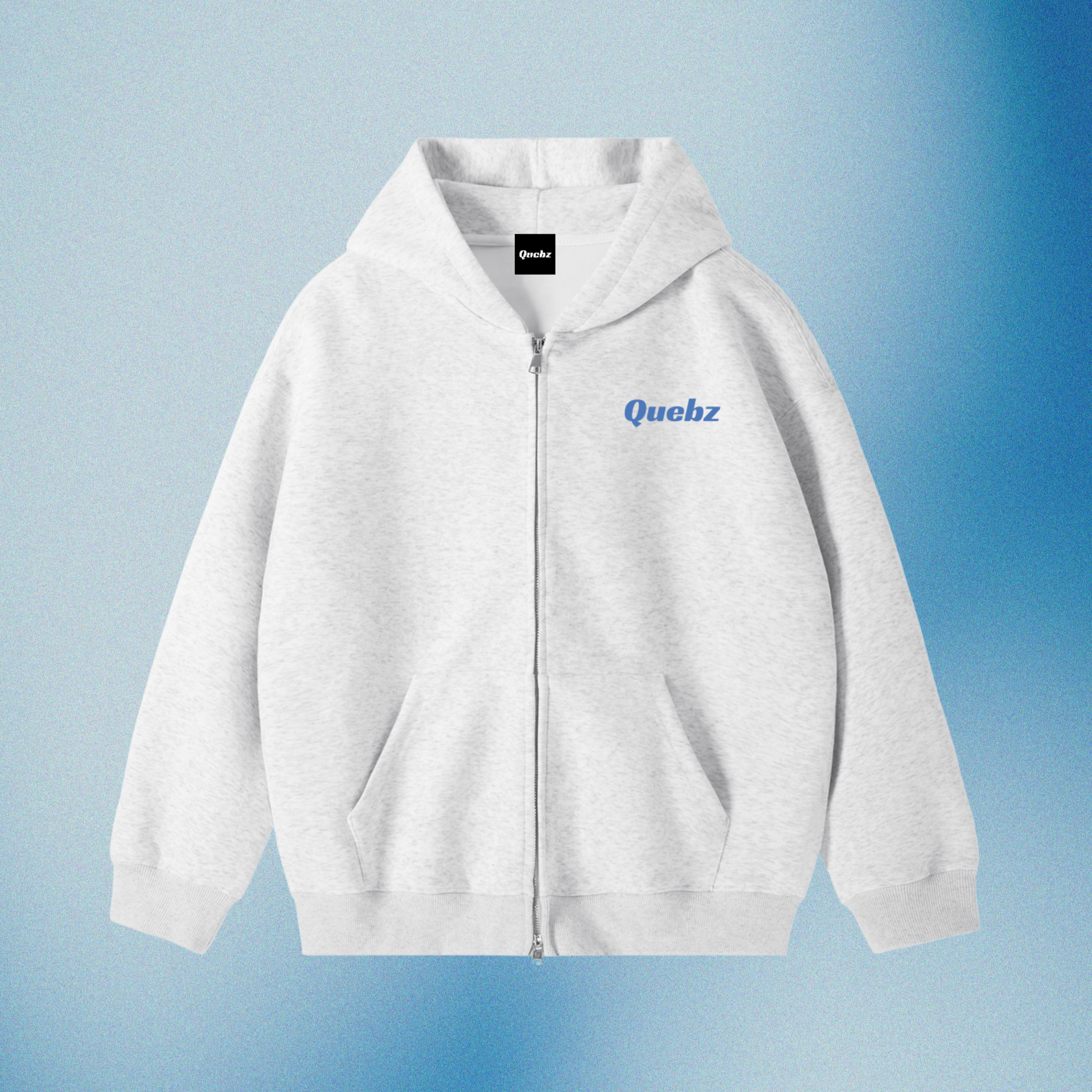 Zip-hoodie - Branche fleur de lys